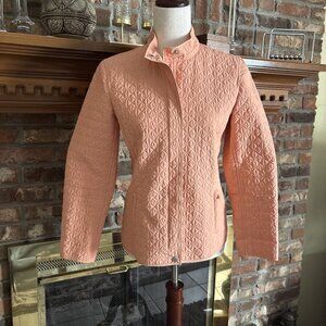 Talbots Petite Thin Peach Spring Jacket Size 2 Petite Quilted
